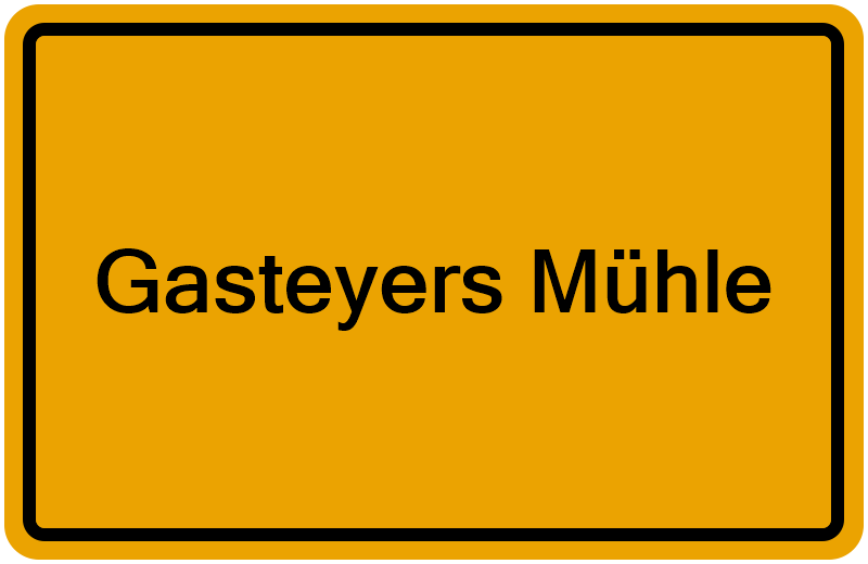 Handelsregisterauszug Gasteyers Mühle